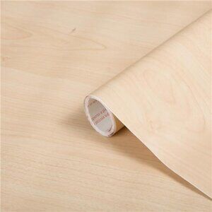Decorative Self-Adhesive Film, Maple Wood, 17" x 78" Roll